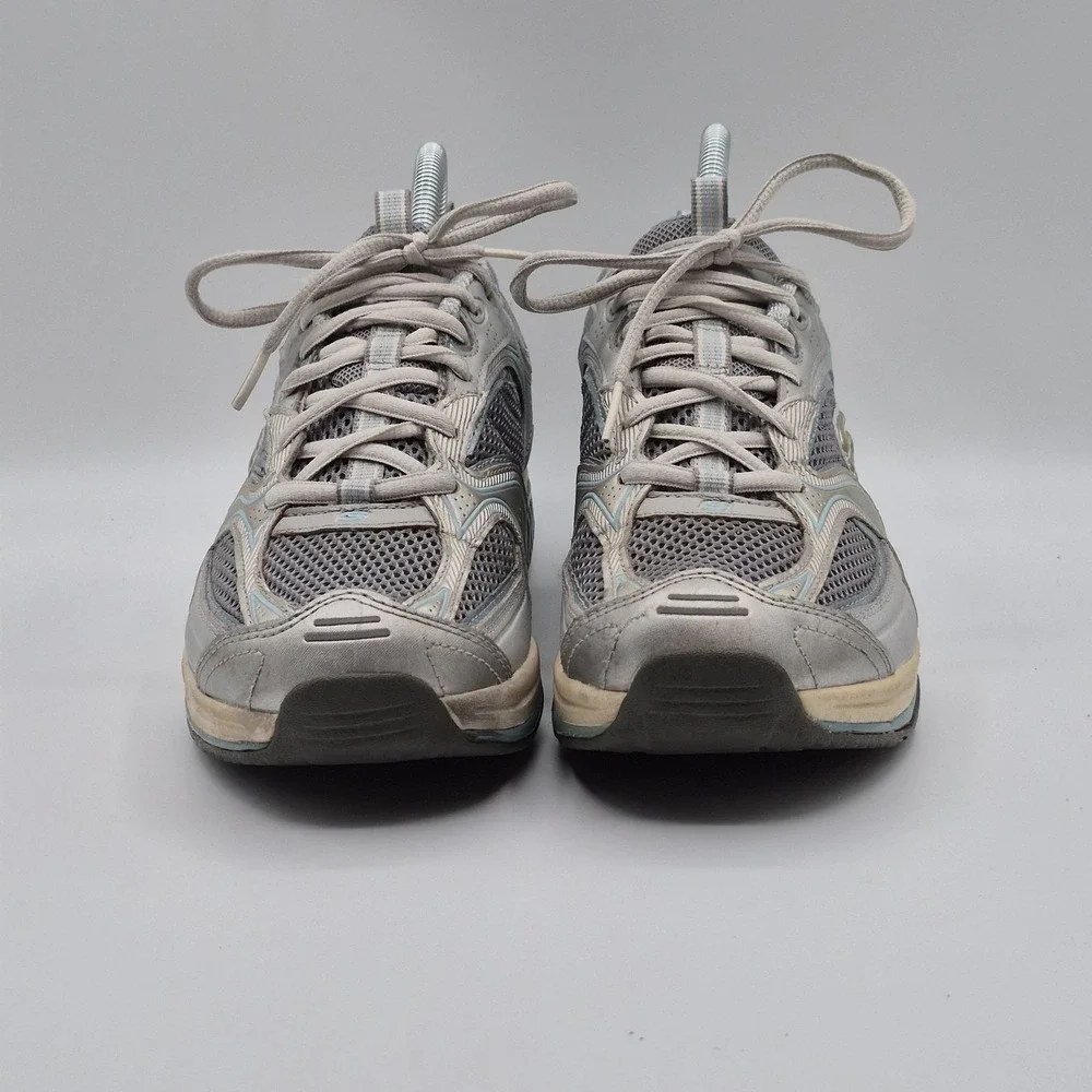 Skechers Shape-ups Shoes‎ Womens Size 8 Gray Leather Toning CN 12320 Sneakers